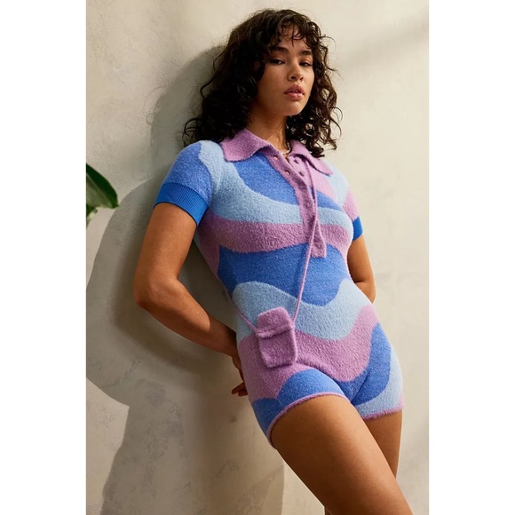 House of Sunny Pants - NWT HOUSE OF SUNNY GOOD VIBRATIONS PLAYSUIT